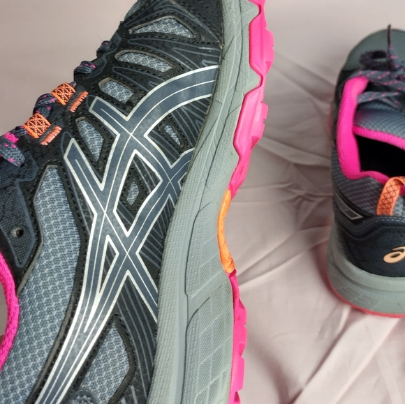 Asics Womens Gel Venture Sz 8 1012A477 Gray Running Shoes Sneakers Gym Athletic - Picture 6 of 10